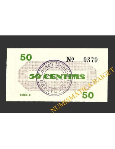 CAPAFONTS, (Tarragona), 50 centims, 1937