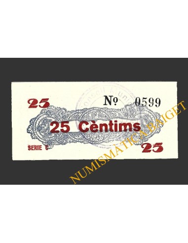 CAPAFONTS, (Tarragona), 25 centims, 1937