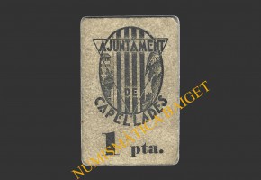 CAPELLADES, (Barcelona), 1 pesseta, 1 de maig del 1937