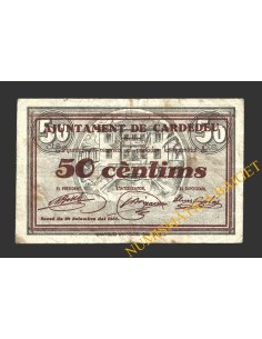 CARDEDEU, (Barcelona), 50 centims, 24 de setembre del 1937