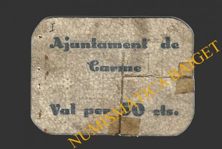 CARME, (Barcelona), 50 centims, 1937
