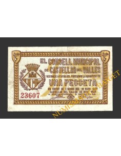 CASTELLAR DEL VALLES, (Barcelona), 1 pesseta, 23 de març del 1937