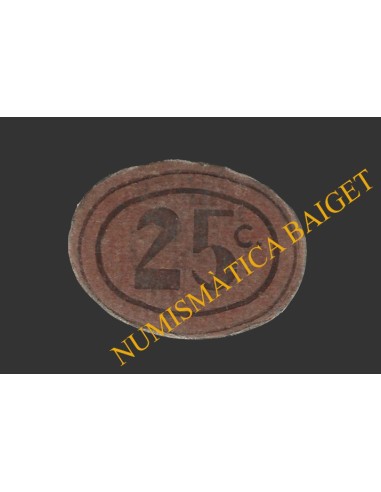 CASTELLAR DEL VALLES, (Barcelona), 25 centims, 19 de març del 1937