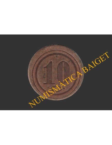 CASTELLAR DEL VALLES, (Barcelona), 10 centims, 19 de març del 1937