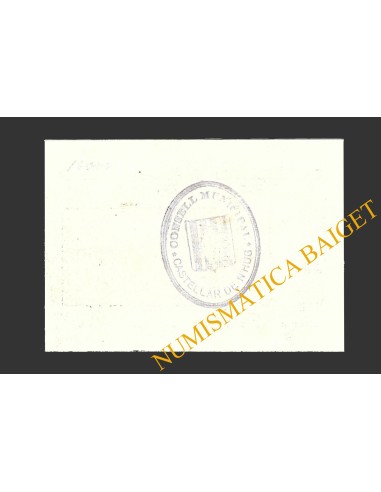 CASTELLAR DE N'HUG, (Barcelona), 1 pesseta, 19 de juny del 1937