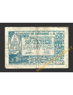 CASTELLBELL I EL VILAR, (Barcelona), 25 centims, 22 de maig del 1937