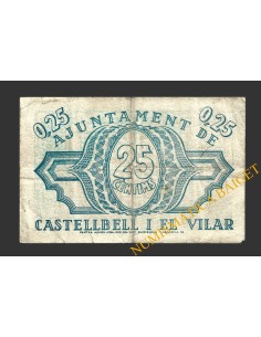 CASTELLBELL I EL VILAR, (Barcelona), 25 centims, 22 de maig del 1937 2