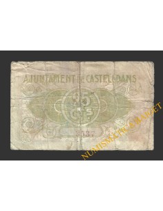 CASTELLDANS, (Lleida), 25 centims, 30 de novembre del 1937 2