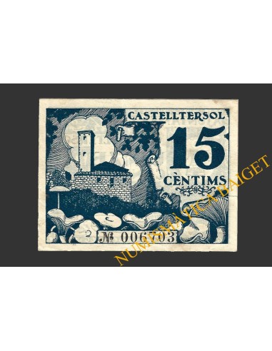 CASTELLTERSOL, (Barcelona), 15 centims, maig del 1937