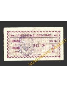 CASTELLVELLL, (Tarragona), 25 centims, novembre del 1937 2