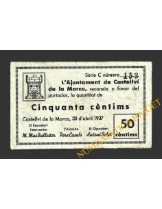 CASTELLVI DE LA MARCA, (Barcelona), 50 centims, 30 d'abril del 1937