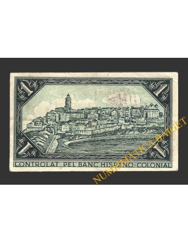 CERVERA (Lleida),1 pesseta, abril del 1937