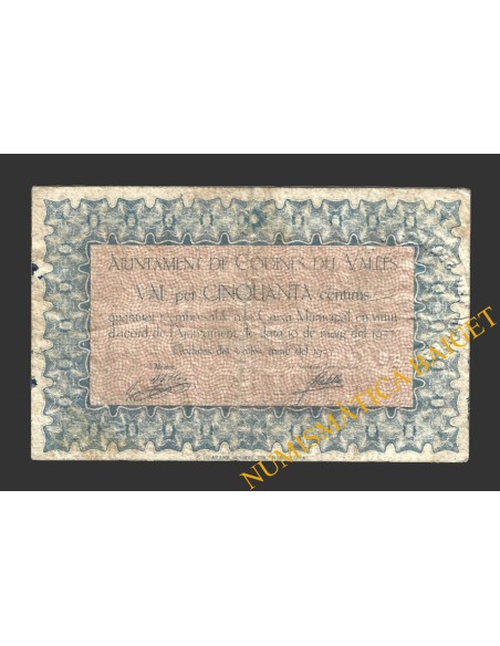 CODINES DEL VALLES (Barcelona), 50 centims, 10 de maig del 1937