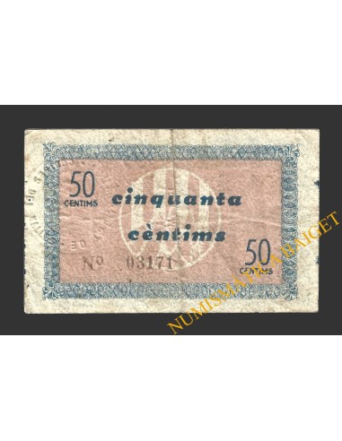 CODINES DEL VALLES (Barcelona), 50 centims, 10 de maig del 1937