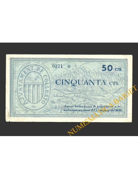 COLLBATO (Barcelona), 50 centims, maig del 1937