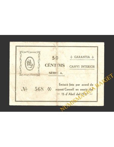 CONSTANTI (TARRAGONA), 50 centims, 20 d'abril del 1937