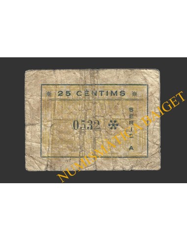 CONSTANTI (TARRAGONA), 25 centims, 20 d'abril del 1937