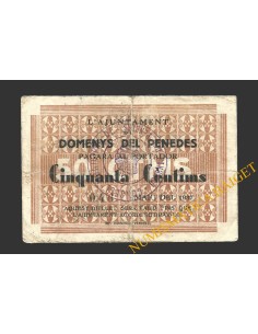 DOMENYS DEL PENEDES (Tarragona), 50 centims, maig del 1937 