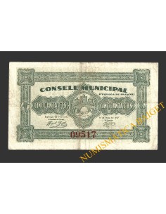 ESPLUGA DE FRANCOLI (Tarragona), 50 centims, 14 de maig del 1937 