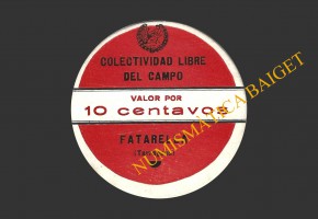 FATARELLA, LA (Tarragona), 10 centavos,  1937 
