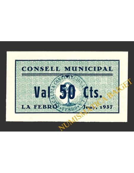 FEBRO, LA (Tarragona), 50 centims, juny del 1937 