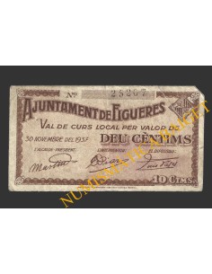 FIGUERES (Girona), 10 centims, 30 de novembre del 1937