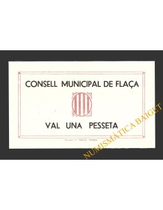 FLAÇA  (Girona), 1 pesseta, 14 de maig del 1937 2