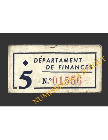 FLIX (Tarragona), 5 centims, 1937