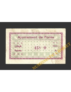 FORES (Tarragona), 1 pesseta, setembre del 1937 2