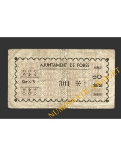 FORES (Tarragona), 50 centims, setembre del 1937 2
