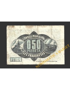 FRANQUESES DEL VALLES, LES (Barcelona), 50 centims, 5 de juny del 1937 2