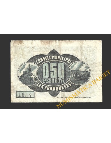 FRANQUESES DEL VALLES, LES (Barcelona), 50 centims, 5 de juny del 1937