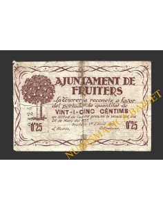 FRUITERS (Barcelona), 25 centims, 1 d'abril del 1937