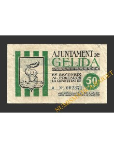 GELIDA (Tarragona), 50 centims, 12 de març del 1937