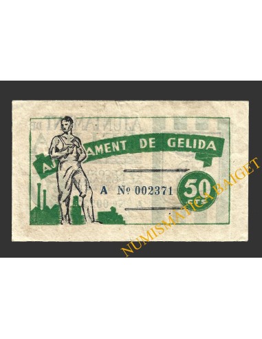 GELIDA (Tarragona), 50 centims, 12 de març del 1937