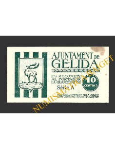 GELIDA (Tarragona), 10 centims, 12 de març del 1937