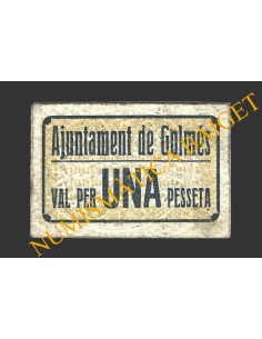 GOLMES (Lleida), 1 pesseta, 1937  
