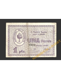 GUIAMETS, ELS (Tarragona), 1 pesseta, 7 d'agost del 1937  