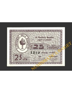 GUIAMETS, ELS (Tarragona), 25 centims, 7 d'agost del 1937  