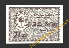 GUIAMETS, ELS (Tarragona), 25 centims, 7 d'agost del 1937  