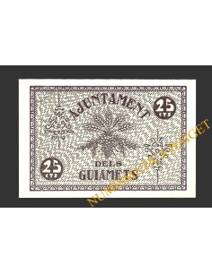 GUIAMETS, ELS (Tarragona), 25 centims, 7 d'agost del 1937   2
