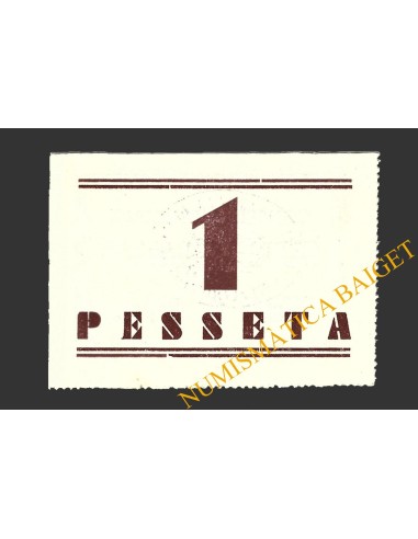 GERRI DE LA SAL (Lleida), 1 pesseta, 1937 (2ª emissió)