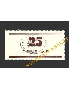 GERRI DE LA SAL (Lleida), 0'25 pessetes, 1937 (2ª emissió) 2