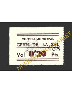 GERRI DE LA SAL (Lleida), 0'20 pessetes, 1937 (2ª emissió)
