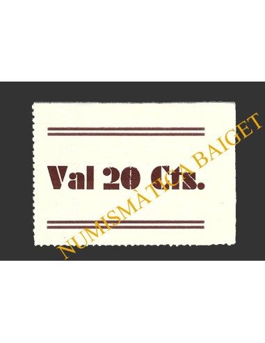 GERRI DE LA SAL (Lleida), 0'20 pessetes, 1937 (2ª emissió)