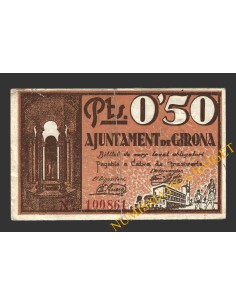 GIRONA, 0'50 pessetes, 25 de juny del 1937  2