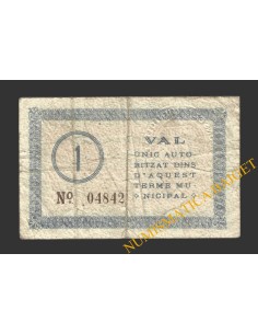 GIRONELLA (Barcelona), 1 pesseta, 7 de maig del 1937  2