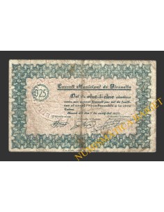 GIRONELLA (Barcelona), 0'25 pessetes, 7 de maig del 1937 