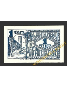 HOSTALRIC (Girona), 1 pesseta, 1 de juny del 1937   2