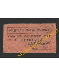 IBORRA (Lleida), 1 pesseta, 1937  